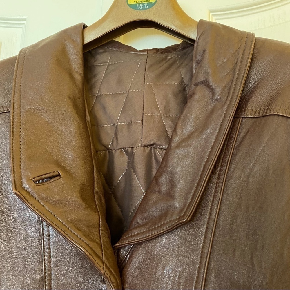Genuine Lamb Skin Leather Jacket with polyester lining. Made in Spain. - Picture 7 of 11